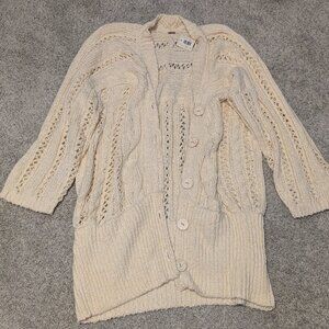 Free People heavy knit cardigan XL